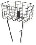 Vorderradkorb Basil Robin m. Streben 31x46,5x25cm,sw,weitmasch., Festmontage