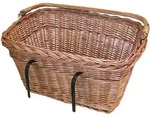 Weiden-Korb Basil Davos 33,5x48x25,5cm, natur, Haken vorn/hinten