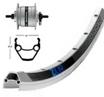 V-Rad 28x1.75Nabend.DHC3003 si.Starr36L Exal ZX 19 silber.Niro-Spei.