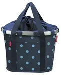 City-Tasche KLICKfix Bikebasket mixed dots blue,35x28x26cm, 5ltr, 800g