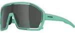 Sonnenbrille Alpina Bonfire Rahmen t&uuml;rkis matt, Glas gr&uuml;n, Kat.3