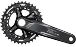 Kurbelgarnitur Shimano DEORE FC-M4100-2 10-f.,36/26Z,175mm,sw,2-teil,o.Lagersch.
