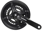 Kurbelgarnitur Shimano FC-TY501 7/8-f., 30/46Z, 175mm, sw, m.KSS,4-kant