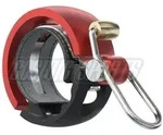 Knog Oi Luxe Small Fahrradklingel, 22.2mm, black/red