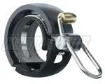 Knog Oi Luxe Small Fahrradklingel, 22.2mm, black/grey