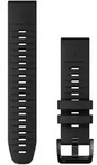 Garmin Silikonarmband QuickFit 22 mm Schwarz kompatibel mit Forerunner fenix