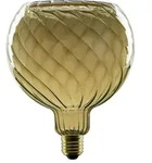 SEGULA LED Lampe Globe G150 twisted smokey 6W E27 - warmwei&szlig; (1900K)