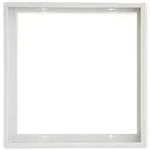 ISOLED Aufbaurahmen wei&szlig; RAL 9016 f&uuml;r LED Panel 625x625 Schnellmontage