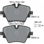 TEXTAR Bremsbelagsatz, Scheibenbremse 2561701 f&uuml;r BMW TOYOTA