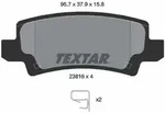 TEXTAR Bremsbelagsatz, Scheibenbremse 2381601 f&uuml;r TOYOTA