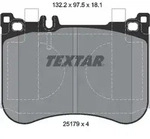 TEXTAR Bremsbelagsatz, Scheibenbremse 2517901 f&uuml;r Mercedes