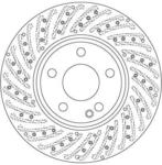 TRW Bremsscheibe df6262s 295mm 28mm f&uuml;r Mercedes