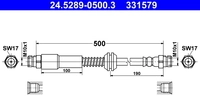 ATE Bremsschlauch 24528905003 f&uuml;r VAG