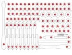 KS TOOLS Schaumstoffeinlage, Sortimentskasten 811009597