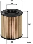 FILTRON &Ouml;lfilter oe6881 Filtereinsatz 76mm f&uuml;r VAG