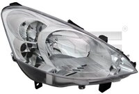 TYC Hauptscheinwerfer 2011810052 H4 links f&uuml;r Peugeot