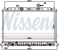 NISSENS K&uuml;hler, Motork&uuml;hlung 66687 f&uuml;r KIA