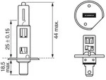 BOSCH Gl&uuml;hlampe, Hauptscheinwerfer 1987301005 H1 f&uuml;r LAND ROVER Peugeot Citro&euml;n