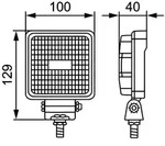 HELLA Arbeitsscheinwerfer 1ga357107012 LED