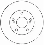 A.B.S. Bremsscheibe 16040 bel&uuml;ftet 280mm 22mm f&uuml;r NISSAN INFINITI