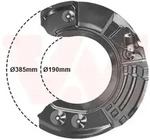 VAN WEZEL Spritzblech, Bremsscheibe 0618372 Vorderachse rechts f&uuml;r BMW