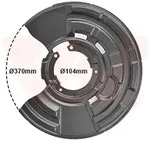 VAN WEZEL Spritzblech, Bremsscheibe 0633373 Hinterachse links f&uuml;r BMW