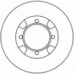 A.B.S. Bremsscheibe 15508 voll 229mm 14mm f&uuml;r MAZDA