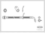 CORTECO Bremsschlauch 19033061 Hinterachse rechts f&uuml;r TOYOTA