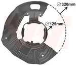 VAN WEZEL Spritzblech, Bremsscheibe 0639372 Vorderachse rechts f&uuml;r BMW