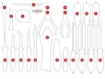 KS TOOLS Schaumstoffeinlage, Sortimentskasten 811103297