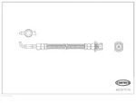 CORTECO Bremsschlauch 49387016 f&uuml;r TOYOTA