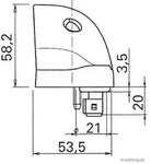 HERTH+BUSS ELPARTS Kennzeichenleuchte 84750048 R10W f&uuml;r DAF Volvo RENAULT TRUCKS