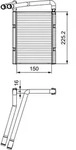 VALEO W&auml;rmetauscher, Innenraumheizung 811548 f&uuml;r KIA (DYK)