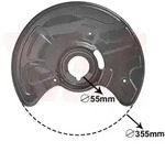 VAN WEZEL Spritzblech, Bremsscheibe 3041371 Vorderachse links f&uuml;r Mercedes