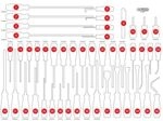 KS TOOLS Schaumstoffeinlage, Sortimentskasten 821004697