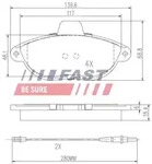 FAST Bremsbelagsatz, Scheibenbremse ft29067 Vorderachse f&uuml;r Citro&euml;n VW Fiat