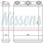 NISSENS W&auml;rmetauscher, Innenraumheizung 72016 f&uuml;r Mercedes