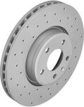 ZIMMERMANN Bremsscheibe 100337752 Vorderachse Gelocht 318mm 30mm f&uuml;r VAG