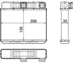 MAHLE W&auml;rmetauscher, Innenraumheizung ah87000p f&uuml;r BMW (BRILLIANCE)