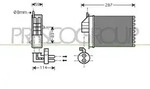 PRASCO W&auml;rmetauscher, Innenraumheizung ft019h001 f&uuml;r Fiat