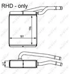 NRF W&auml;rmetauscher, Innenraumheizung 54226 f&uuml;r Ford