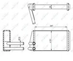 NRF W&auml;rmetauscher, Innenraumheizung 54267 f&uuml;r LAND ROVER