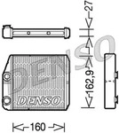 DENSO W&auml;rmetauscher, Innenraumheizung drr09035 f&uuml;r Fiat