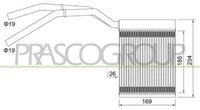 PRASCO W&auml;rmetauscher, Innenraumheizung fd424h001 f&uuml;r Ford Volvo