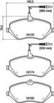 HELLA Bremsbelagsatz, Scheibenbremse 8db355015621 f&uuml;r Peugeot