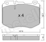METELLI Bremsbelagsatz, Scheibenbremse 2210190 f&uuml;r Mercedes