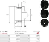 AS-PL Riemenscheibe, Generator ap0034