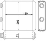 MAHLE W&auml;rmetauscher, Innenraumheizung ah81000s f&uuml;r Vaughall
