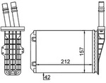 MAHLE W&auml;rmetauscher, Innenraumheizung ah209000s f&uuml;r RENAULT