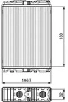 VALEO W&auml;rmetauscher, Innenraumheizung 811557 f&uuml;r Ford MITSUBISHI NISSAN